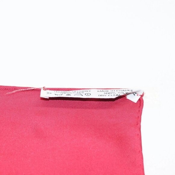 HERMES Carre 90 Scarf LES TAMBOURS Silk Red - Picture 9 of 9